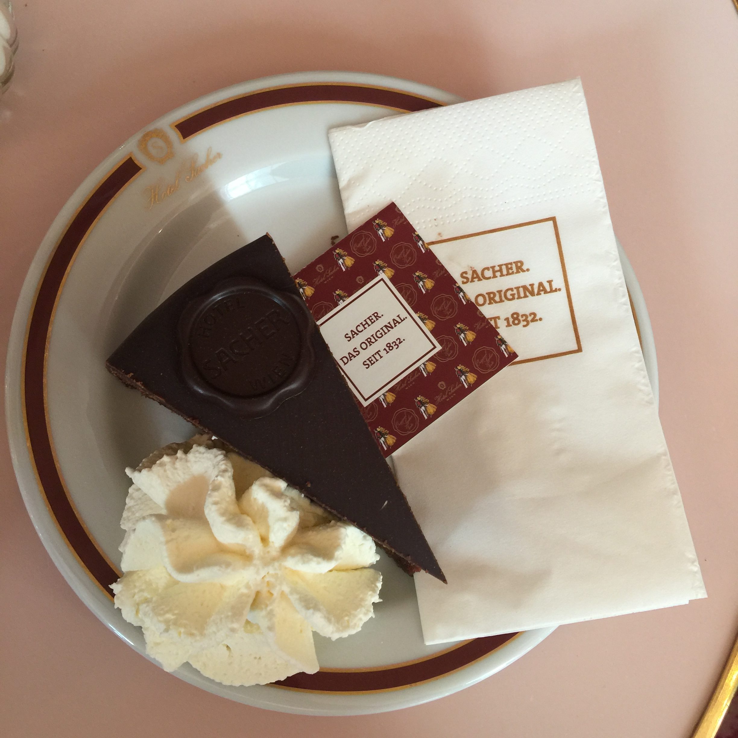 Sacher Torte at the Sacher Hotel in Vienna